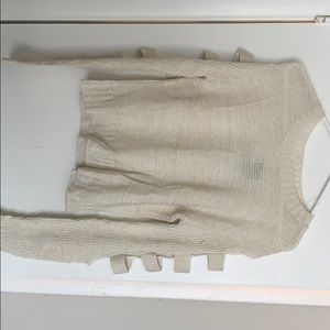 Cream Glittery Sweater